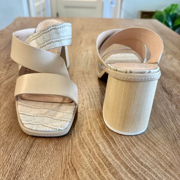 Vince Camuto | Saygan Noli Taupe Leather Sandal | Women’s Size 9.5 - Picture 8 of 12